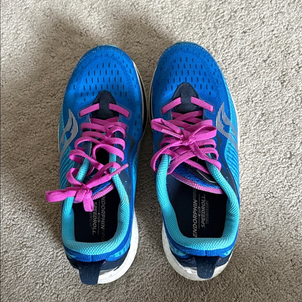 Saucony Endorphin Speed 2 Womens Sz 6 Royal/Blaze S10688-30 Athletic Shoes New - Picture 3 of 15